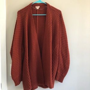 chunky knit cardigan
